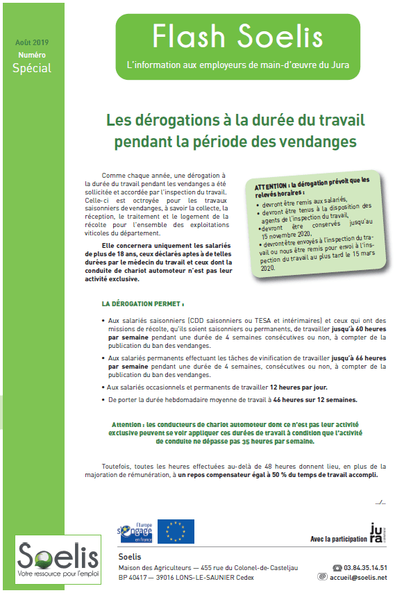 Flash Soelis Août 2019